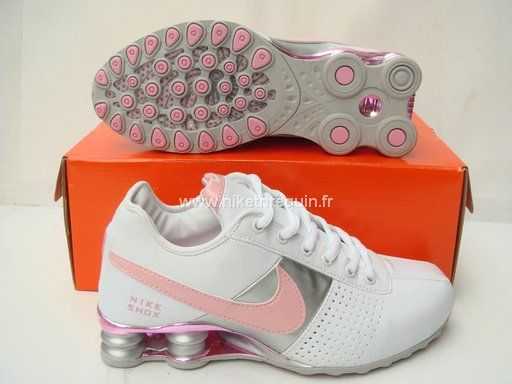 Nike Shox Oz Blanc Rose D Or